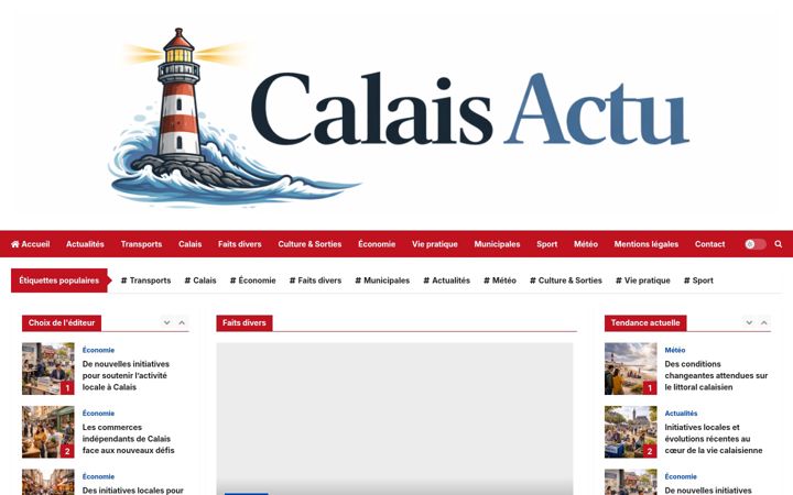 Screenshot di calaisactu.fr