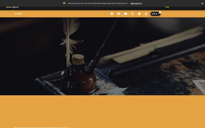 Screenshot di calame-editions.fr