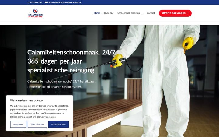 Screenshot of calamiteitenschoonmaak.nl