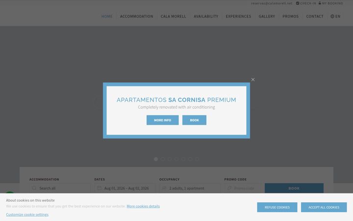 Screenshot di calamorell.net