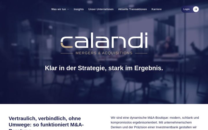 Screenshot του calandi.de
