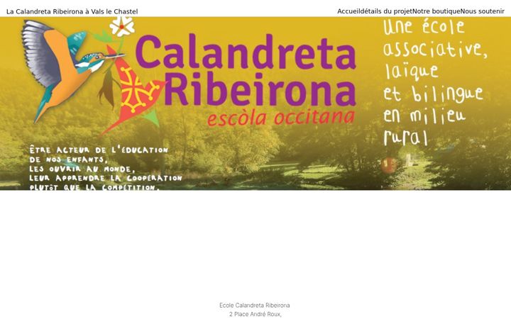 Screenshot of calandreta-ribeirona.org