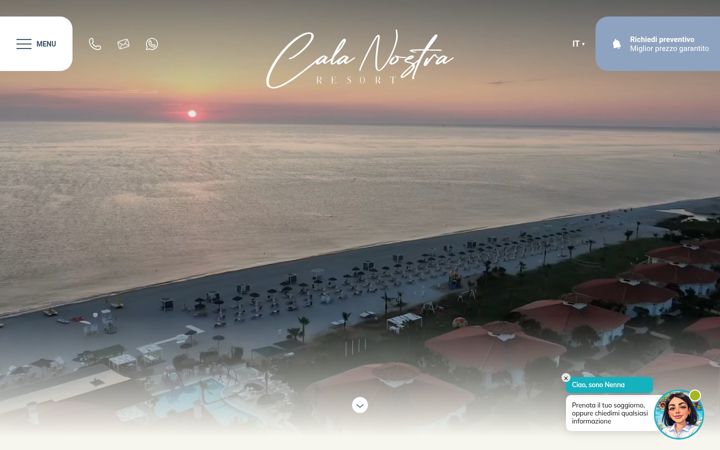 Screenshot of calanostraresort.com
