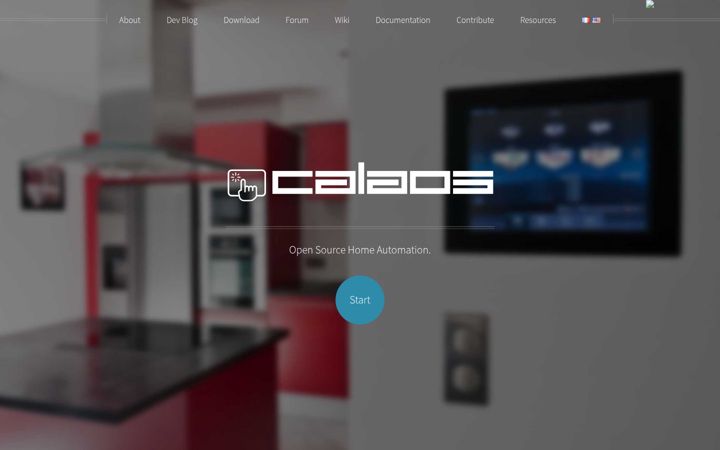 Screenshot of calaos.fr