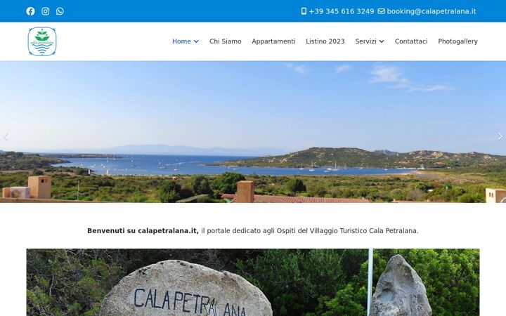 Screenshot of calapetralana.it