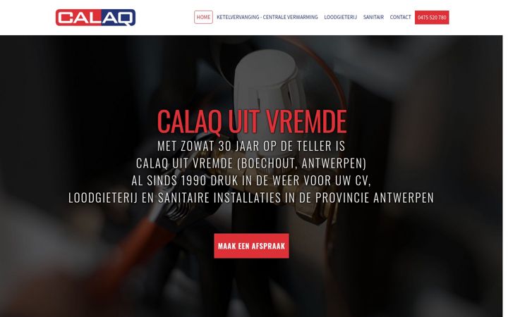 Screenshot of calaq.be