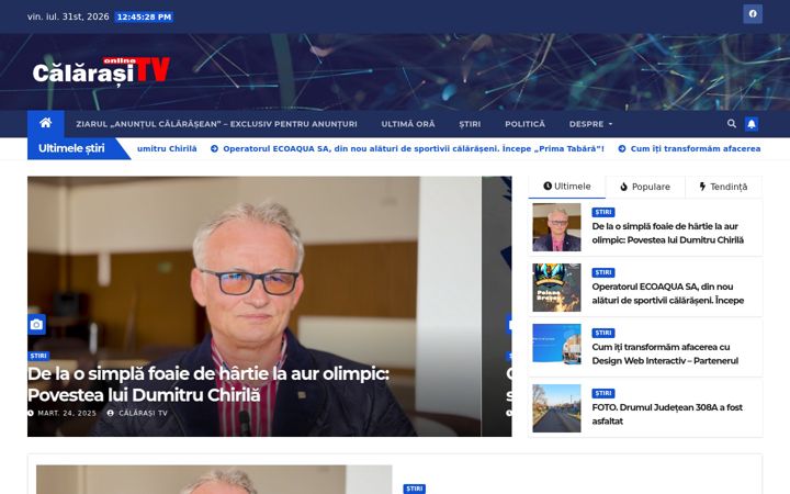 Capture d'écran de calarasitv.ro