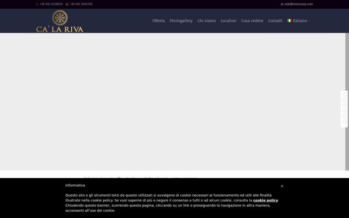 Screenshot of calarivavenezia.com