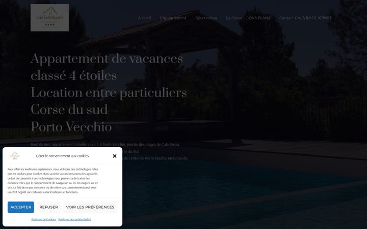 Screenshot of calarossappart.com