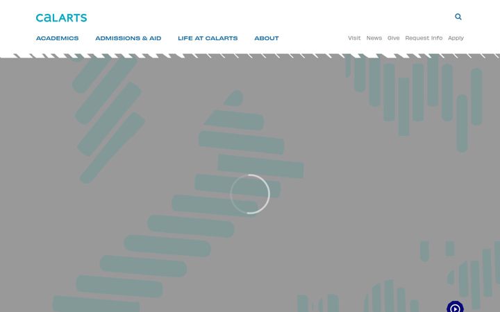 Screenshot of calarts.edu