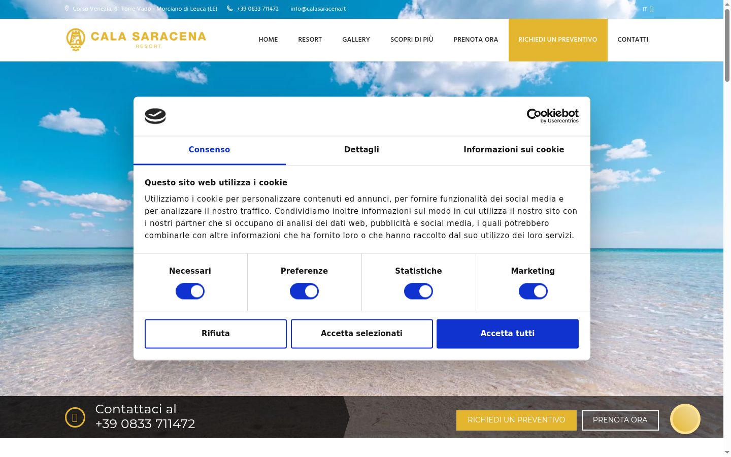 Ekrānuzņēmums ar piekrišanas baneri, kas tika rādīts pirms jebkādas mijiedarbības