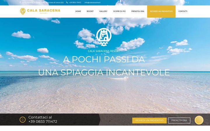 Screenshot of calasaracena.it