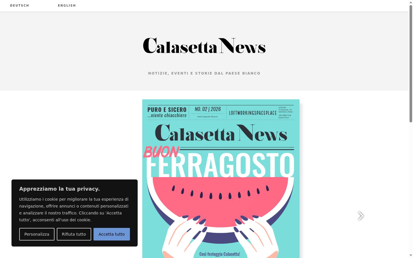 Captura de ecrã do banner de consentimento apresentado antes de qualquer interação