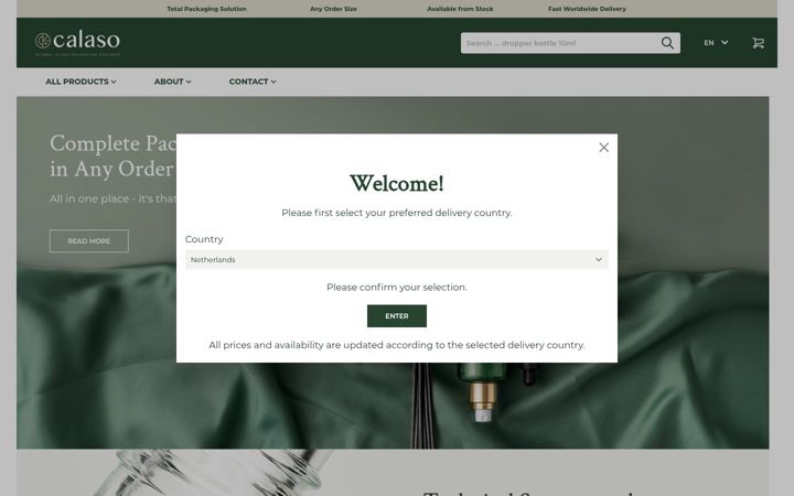 Screenshot of calaso.com