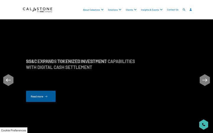 Screenshot of calastone.com