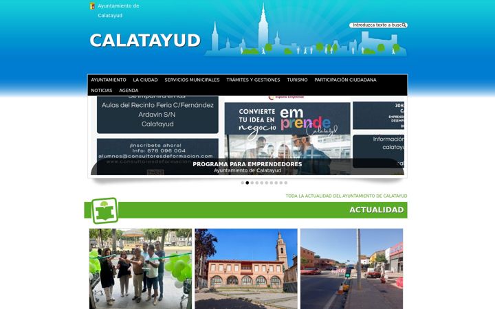 Screenshot of calatayud.es