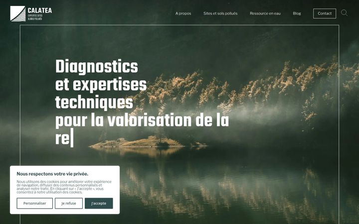 Screenshot di calatea.fr