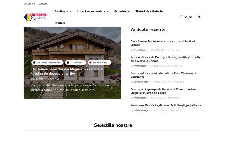 Screenshot of calatoriprinromania.ro