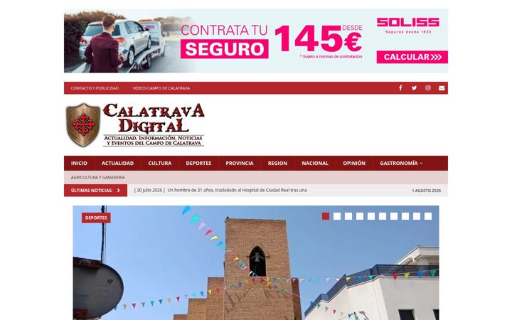 Screenshot of calatravadigital.es