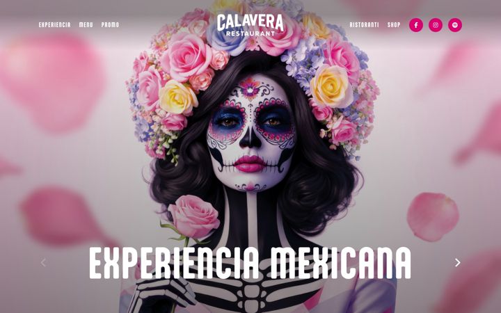 Screenshot ta' calavera.it