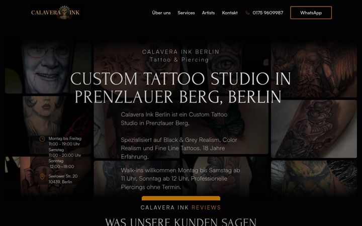 Screenshot του calaverainkberlin.de
