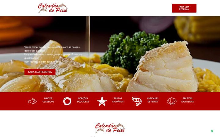 Screenshot of calcadaodopeixe.com.br