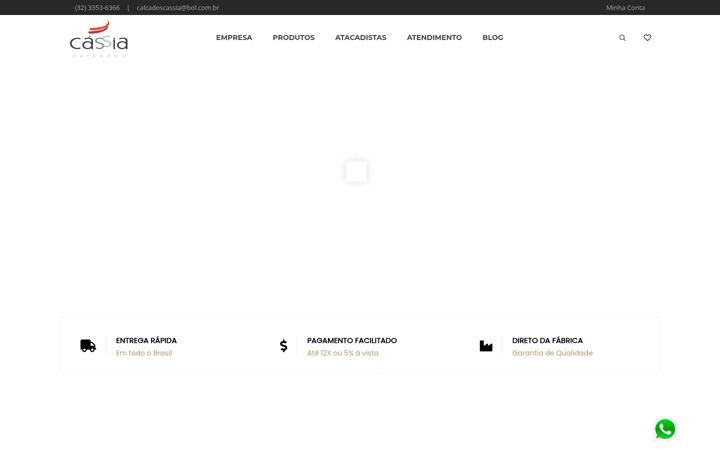 Captură de ecran a calcadoscassia.com.br