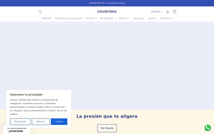 Screenshot of calcetinos.com