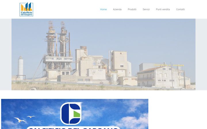 Screenshot of calcificiodelgargano.com