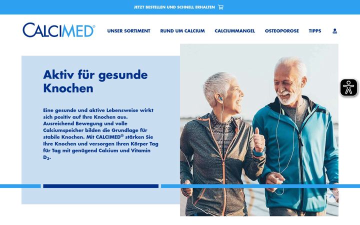 Screenshot of calcimed.de