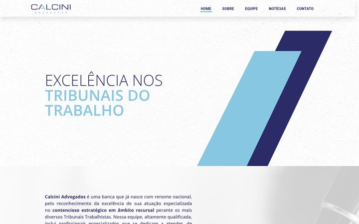 Captură de ecran a calcini.com.br