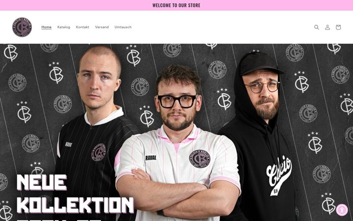 Screenshot of calcioberlin.myshopify.com