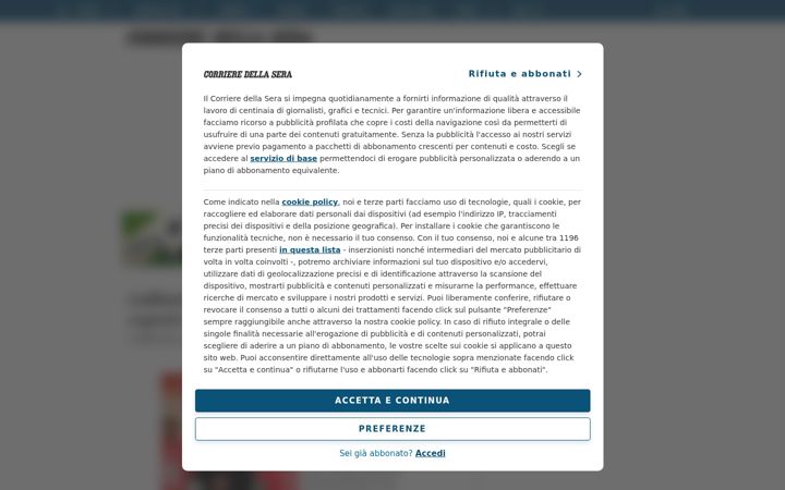 Posnetek zaslona calciomercato.corriere.it