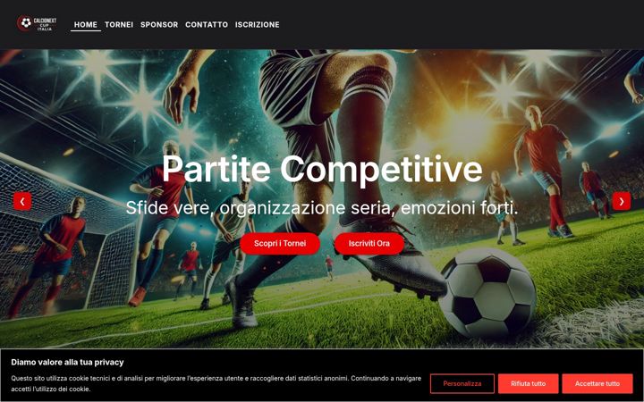 Posnetek zaslona calcionext.it