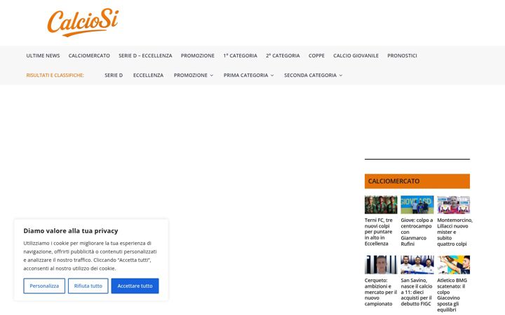Screenshot of calciosi.it
