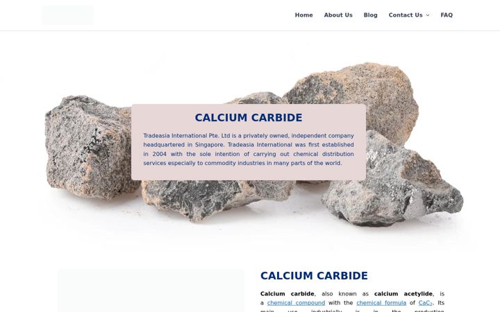 Screenshot of calcium-carbide.biz