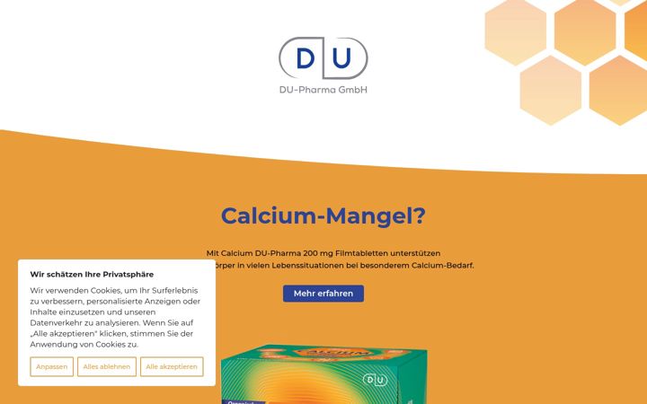 Screenshot of calciumcitrat-tabletten.de