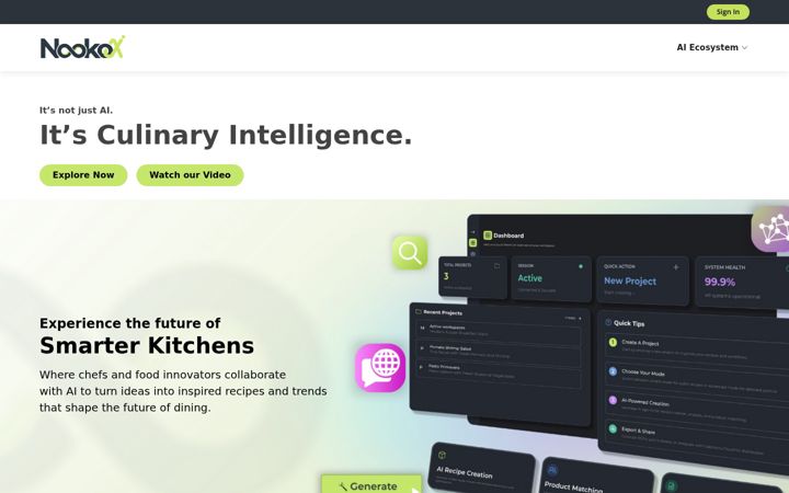 Screenshot of calcmenulab.ai