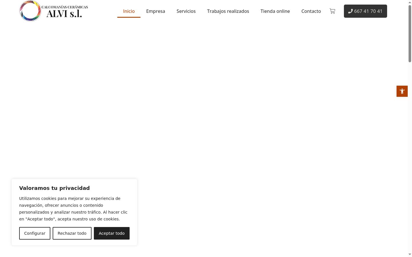 Capture d'écran de la bannière de consentement affichée avant toute interaction