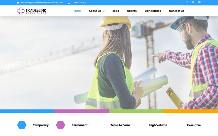 Screenshot of calcotrecruitment.co.uk