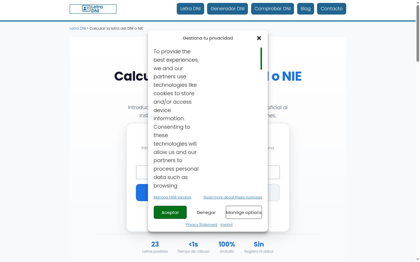 Sutikimo reklamjuostės, rodytos prieš bet kokią sąveiką, ekrano kopija
