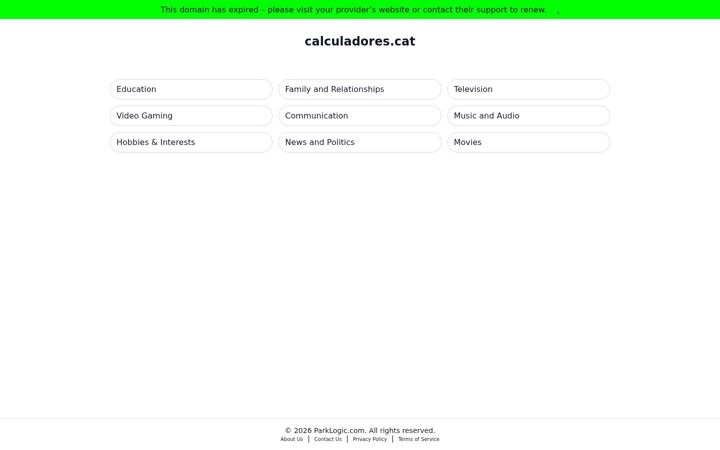 Screenshot di calculadores.cat