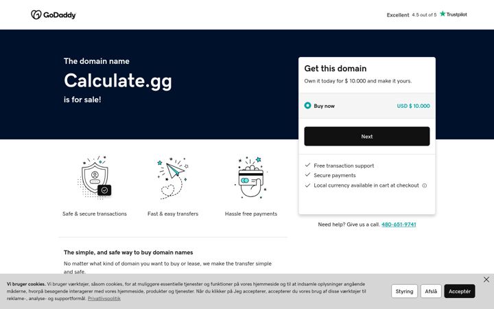 Screenshot of calculate.gg
