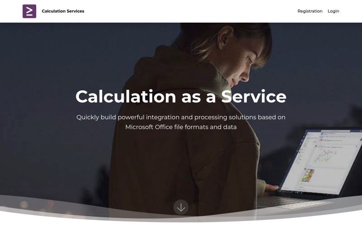 Screenshot of calculation.services