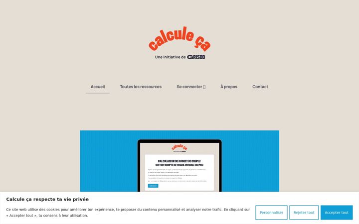 Screenshot of calcule.ca