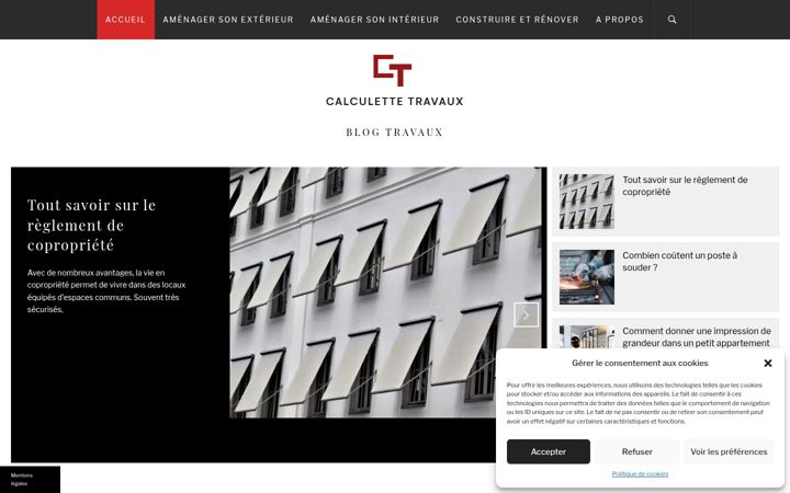 Screenshot of calculette-travaux.fr