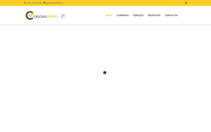 Screenshot stránky calculocerto.pt