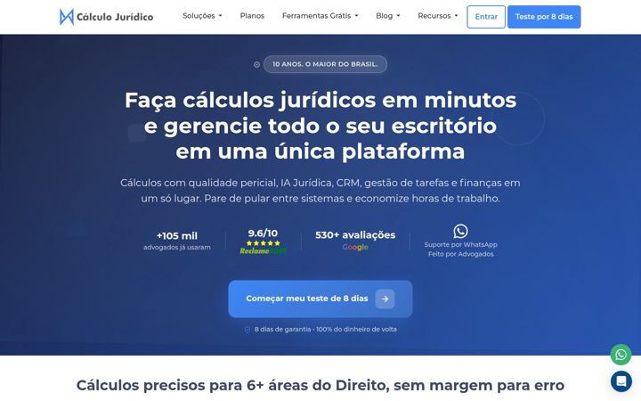 Screenshot of calculojuridico.com.br