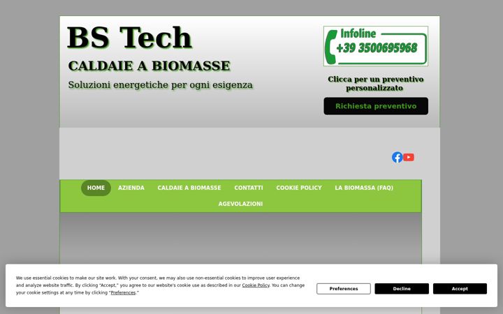 Screenshot of caldaieabiomasse.it