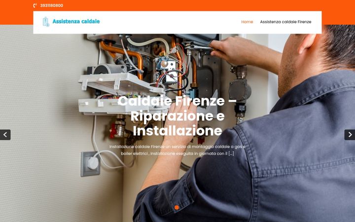 Screenshot of caldaiefirenze.com
